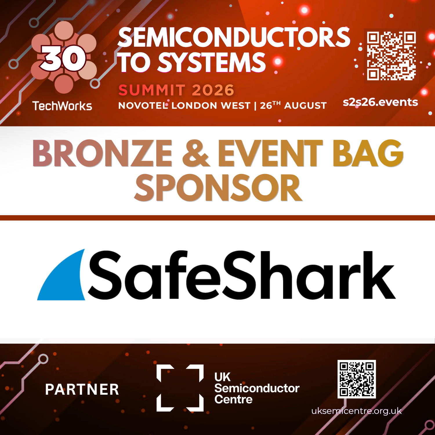 SafeShark bronze and event bag sponsor 2026